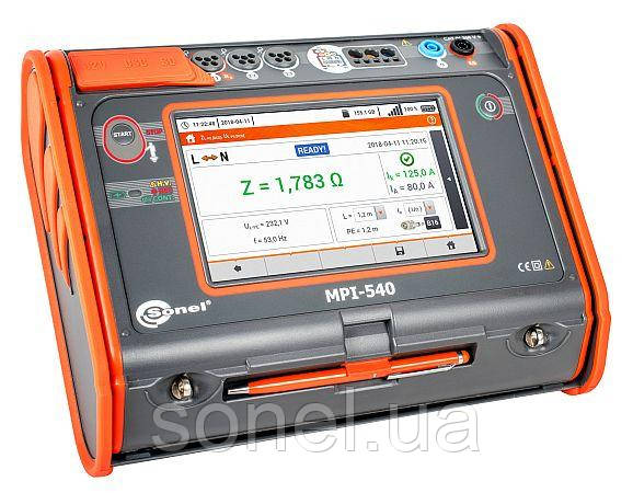 Мультифункціональний вимірювач параметрів електробезпеки електроустановок MPI-540UA