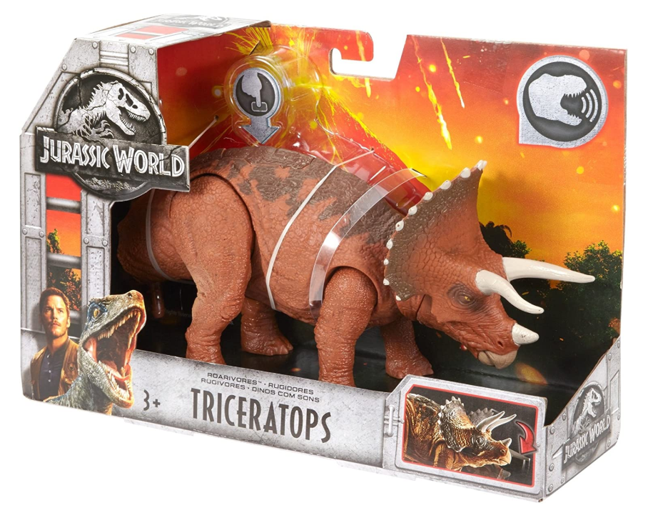 Динозавр Трицерапторс со звуком Мир Юрского Периода Jurassic World Roarivores Triceratops Mattel FMM24 - фото 3 - id-p1179043170