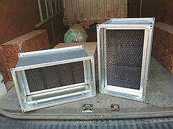 Фильтробокс з вугільним панельним фільтром (для видалення запаху) для прямокутного каналу від 400х200ммм