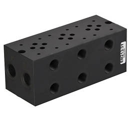 Плита без запобіжного клапана під три гідророзподільника Eurofluid Cetop 3 (Iso 06) серії EM213/3Y