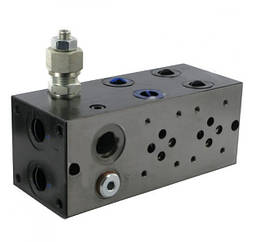 Плита з запобіжним клапаном під два гідророзподільника Eurofluid Cetop 3 (Iso 06) серії EM213/FK