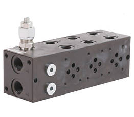 Плита з запобіжним клапаном під три гідророзподільника Eurofluid Cetop 3 (Iso 06) серії EM213/3