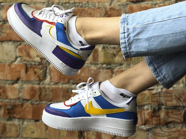 Nike Air Force 1 Shadow White Blue Purple CI0919 025 High Top Store 1179094691
