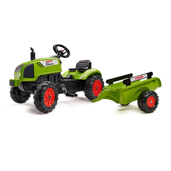 Falk baby claas tractor with cheap trailer