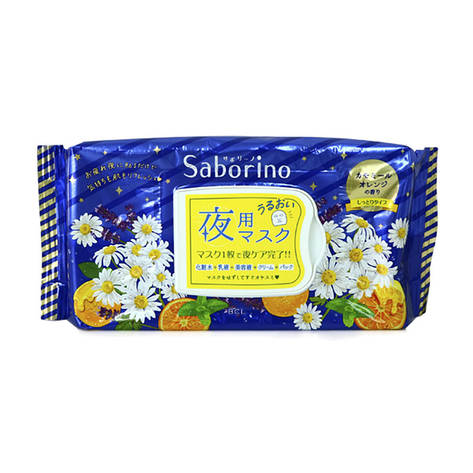 Експрес-маска для обличчя тканинна нічна Saborino "Встигни за 60 секунд" 28 шт (186953), фото 1