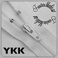 Молния брючная YKK№3 длина 20 см белого цвета