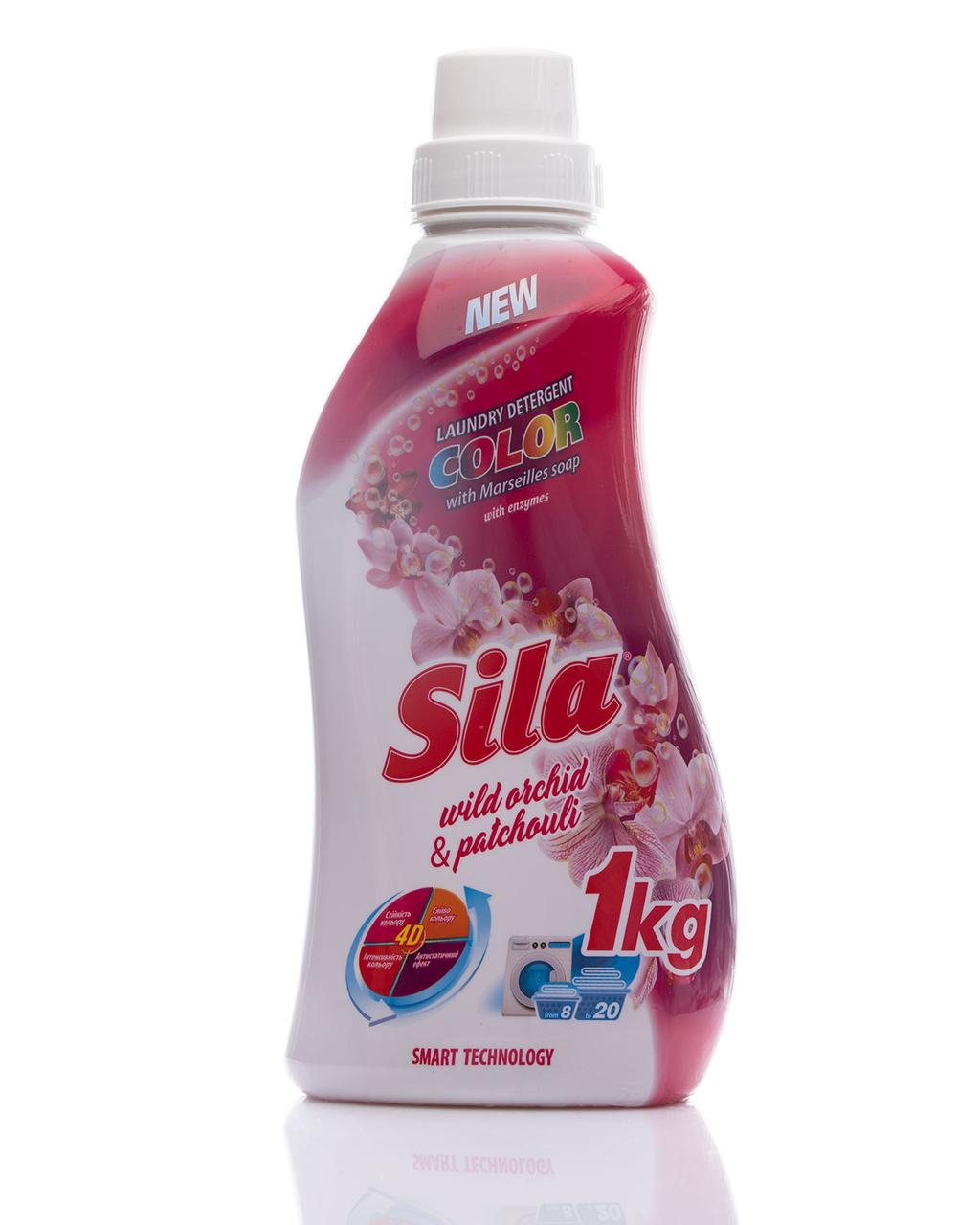 Рідкий засіб для прання кольорових речей Sila COLOR 1 кг 9726