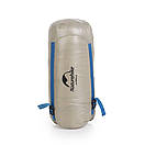 Спальний мішок пуховий ковдра ультралегкий Naturehike CW280 +11°C +6°C 190 x 72 см Khaki, фото 3