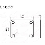 Кріплення для грифа некплейт neckplate електрогітари бас-гітари Fender Stratocaster Telecaster Jazz Bass черни, фото 4