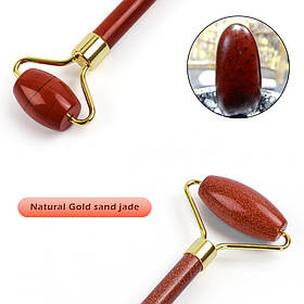 Нефритовий масажер Золотий Пісок ручний для обличчя й тіла