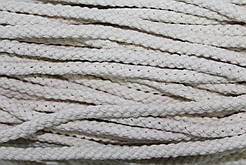 Шнур круглий бавовняний ХБ молоко 8 мм моток 100 м