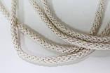 Шнур круглий бавовняний ХБ молочний 6 мм моток 100 м, фото 2