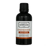 Олія до гоління Alexander Simpson Sandalwood Pre-Shave Oil 50 мл