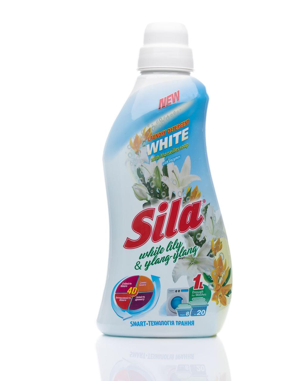 Жидкое средство для стирки Sila WHITE 1 кг 9740