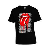 Футболка Rolling Stones Pattern Black | Футболка черная | Футболка с музыкальной тематикой | Футболка рок