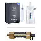 Фільтр портативний для води туристичний похідний Water Filter Straw на 3000 л Помаранчевий, фото 7