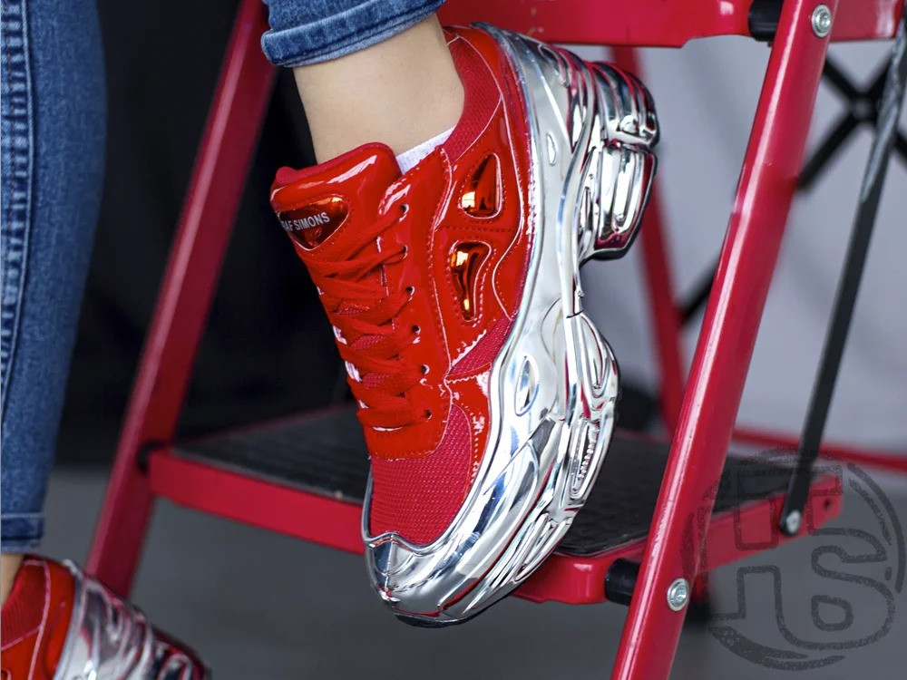 Adidas Raf Simons Ozweego Red Silver Metallic