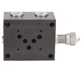 Плита з запобіжним клапаном під один гідророзподільник Eurofluid Cetop 5 (Iso 10) серії ES5B34PLX