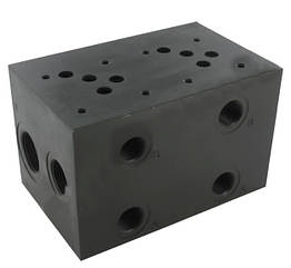 Плита без запобіжного клапана під два гідророзподільника Eurofluid Cetop 5 (Iso 10) серії BA-314/2