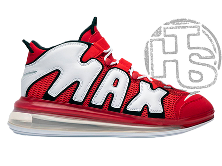 Чоловічі кросівки Nike Air More Uptempo 720 University Red White Black CJ3662-600, фото 1