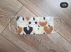 Маска багаторазова захисна "Ведмедики"