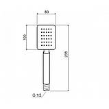 WAL-1NG-LE10N2 Лійка душова НІЖАВЕЙКА! квадратна, фото 4