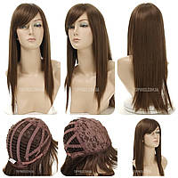 Длинный парик с челкой Nancy AT, термоволосы, цвет русый, Парики и шиньоны