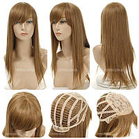 Длинный парик с челкой Nancy AT, термоволосы, цвет светло-русый, Парики и шиньоны