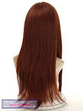 Довга перука з чубчиком Nancy AT, термоволосся, колір рудий, фото 4