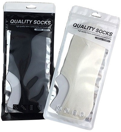 Зіп-пакети зі струнним замком zip-lock зип-лок для шкарпеток Q-socks long gloss 12 см х 28,5 см, фото 1