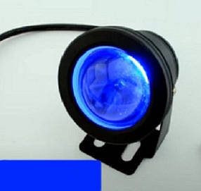 Світлодіодний ґрунтувальний лінзований світильник LM 17B 10 W синій IP65 Код.59732