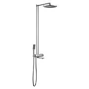 SMART CLICK система душова (термостат для ванни, верхній душ 300 мм коло латунь, ручний душ 60 мм 1 режим, шланг 150 см), хром
