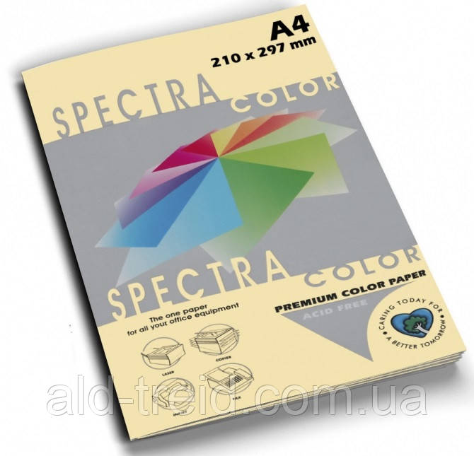 Бумага цветная Spectra Color А4 80 г/м2 кремовая IT110 cream - фото 1 - id-p331728369