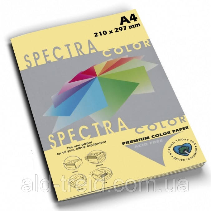 Папір кольоровий Spectra Color А4 80 г/м2 жовто-пісочний IT115 canary