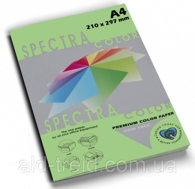 Папір кольоровий Spectra Color А4 80 г/м2 зелений IT190 green, фото 1