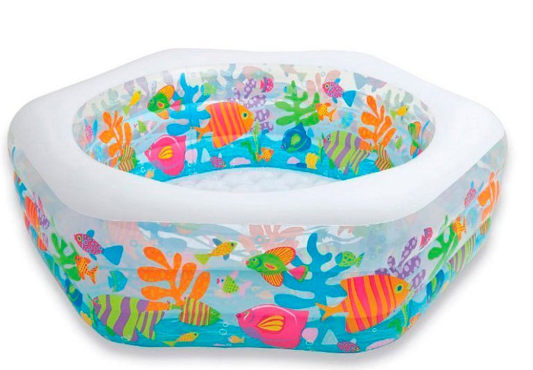 Детский надувной бассейн "Океанский Риф" 191х178х61см Intex 56493