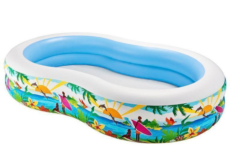 Дитячий надувний басейн "Райська лагуна" 262х160х46см Intex 56490