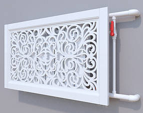 Декоративна решітка на батарею SMARTWOOD | Екран для радіатора | Накладка на батарею 600*600