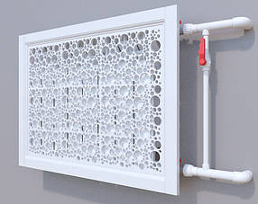 Декоративна решітка на батарею SMARTWOOD | Екран для радіатора | Накладка на батарею 600*600