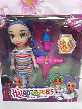 Кукла HAIRDORABLES с голубыми волосами