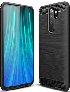 Чохол накладка Polished Carbon для Xiaomi Redmi Note 8 Pro Чорний