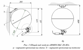 МГП "Імпульс-20-ВЗ" (25-22,5-18), кріплення — стеля або стінка