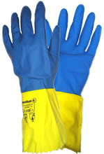 Рукавичка кислотощелостойка гумова К-80 Щ-50 жіноча в трьох розмірах