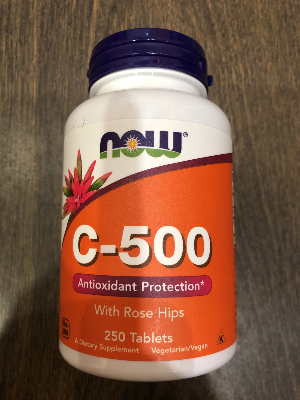 Вітамін C Now Foods Vitamin C-500mg 250 tab, фото 1