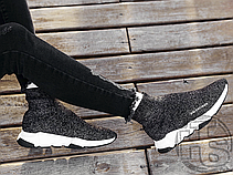 Жіночі кросівки Balenciaga Speed Trainers Mid Lurex Knit 530284 W0680 1000, фото 5