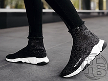 Жіночі кросівки Balenciaga Speed Trainers Mid Lurex Knit 530284 W0680 1000, фото 6
