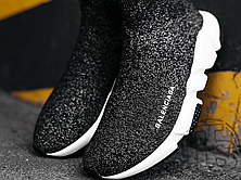 Жіночі кросівки Balenciaga Speed Trainers Mid Lurex Knit 530284 W0680 1000, фото 3