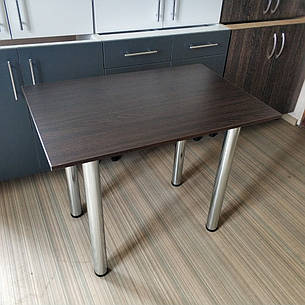 Кухонний стіл на хромованих ніжках для маленької кухні 900х600 мм.. надійний стіл на кухню., фото 2
