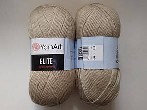 Пряжа Еліт (Elite) Yarn Art, колір бежевий 848, 1 моток 100г