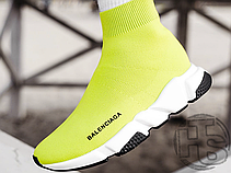 Жіночі кросівки Balenciaga Speed Trainer Yellow BB, фото 5